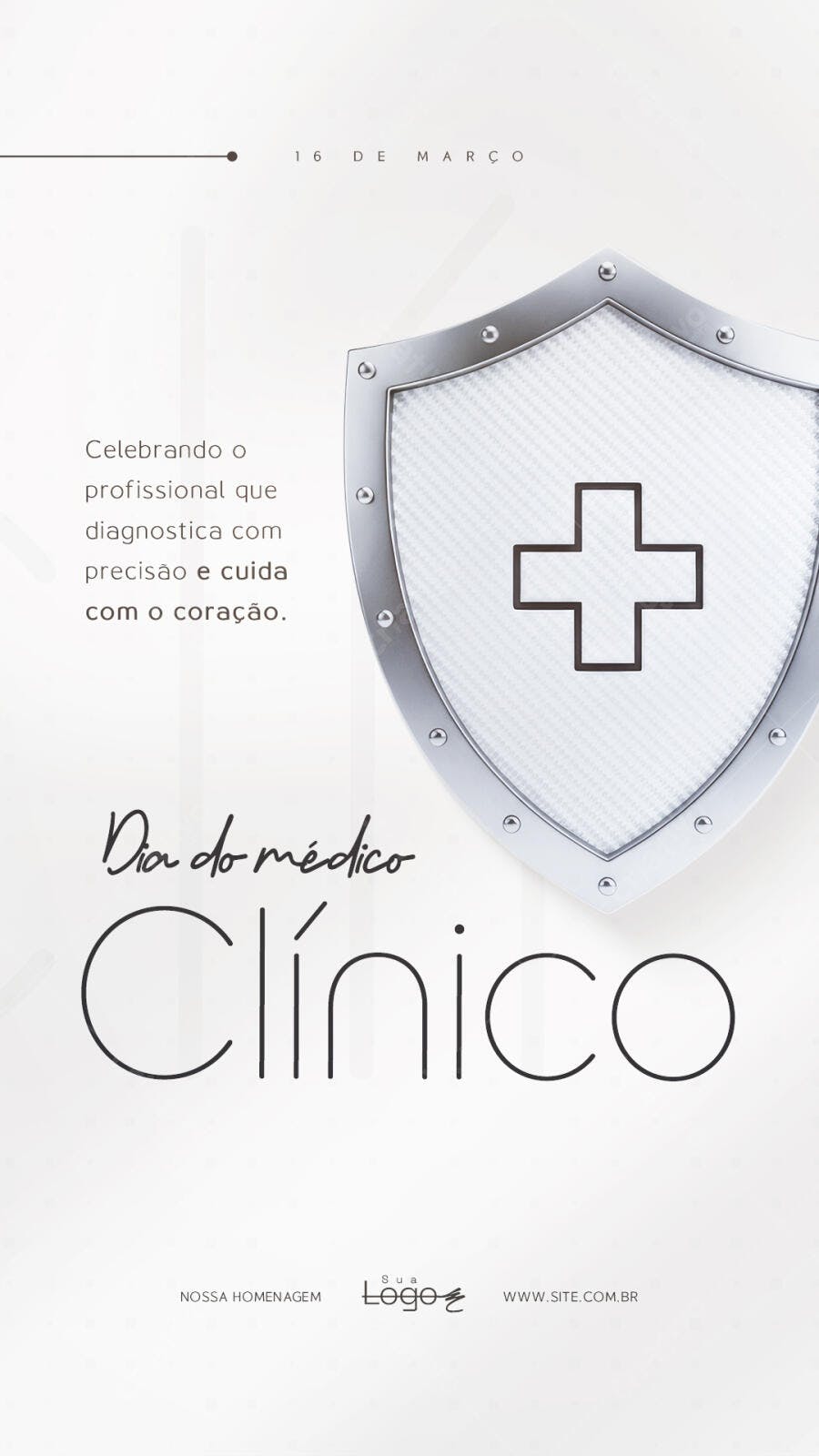 Story Dia do Médico Clínico 18 de Outubro PSD Editável