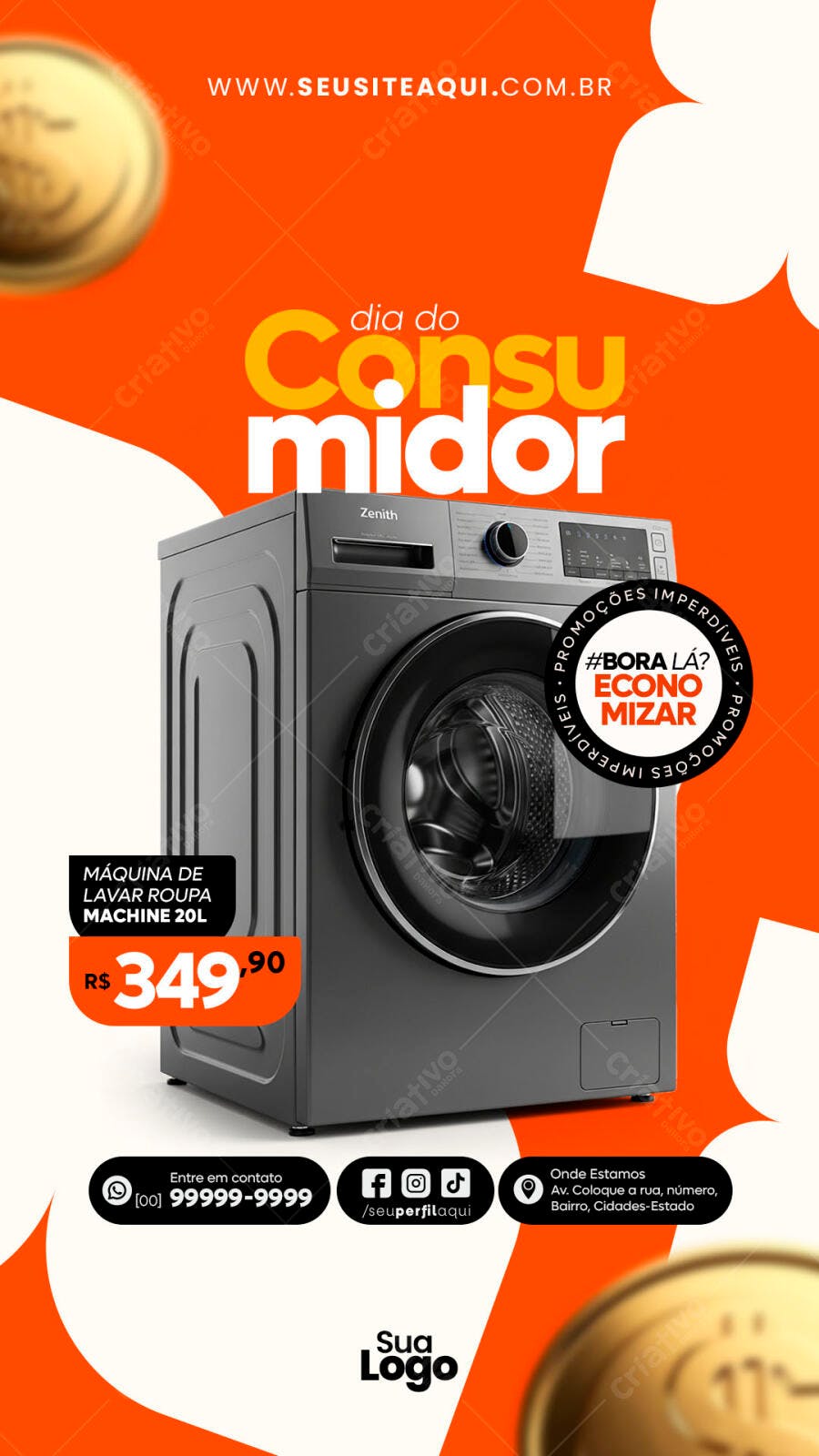 Story Dia do Consumidor Loja Eletrodomésticos PSD Editável