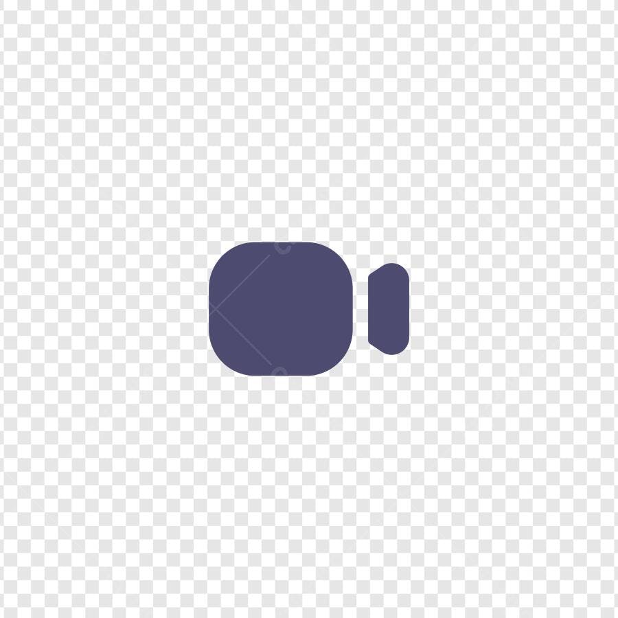 Ícone Câmera de Vídeo Flat Design PNG Fundo Transparente