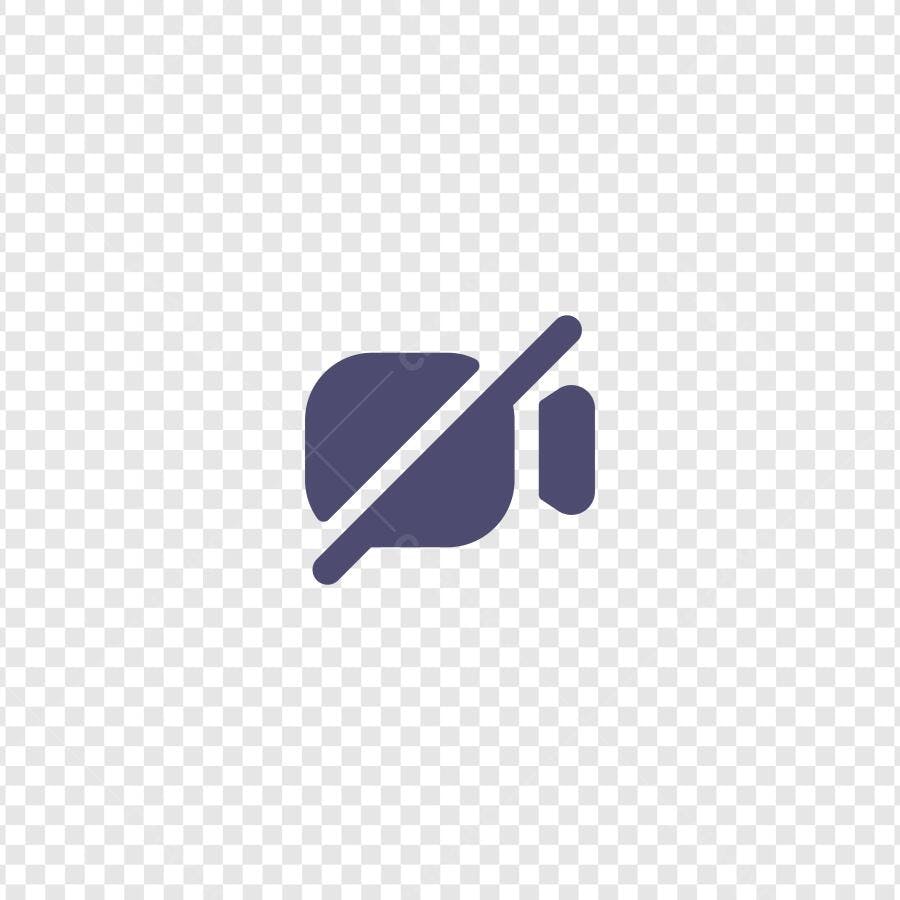 Ícone Câmera Desativada Flat Design PNG Fundo Transparente