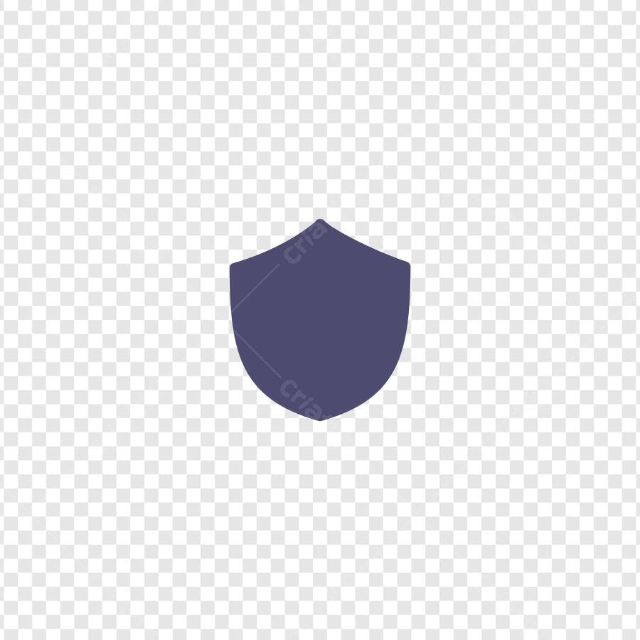Ícone Escudo Segurança Proteção Flat Design PNG Fundo Transparente