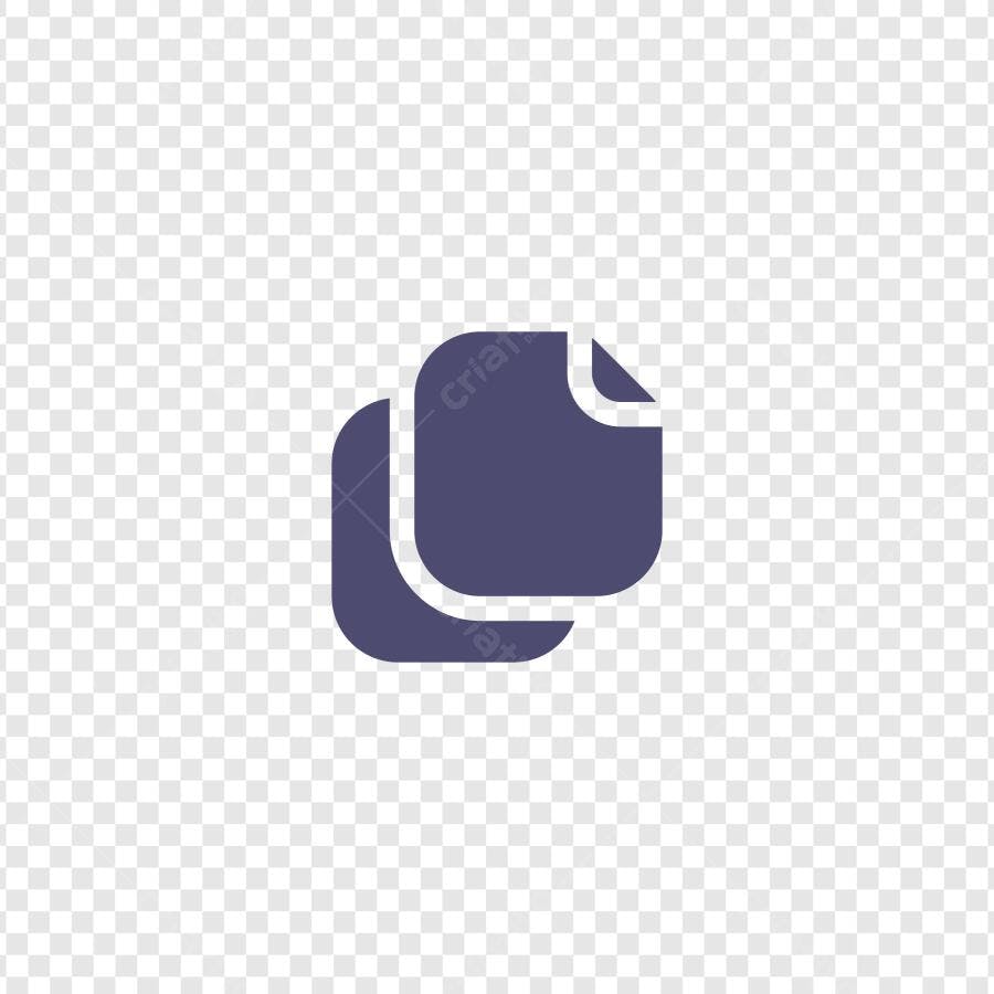 Ícone Documentos Copiar Colar Flat Design PNG Fundo Transparente