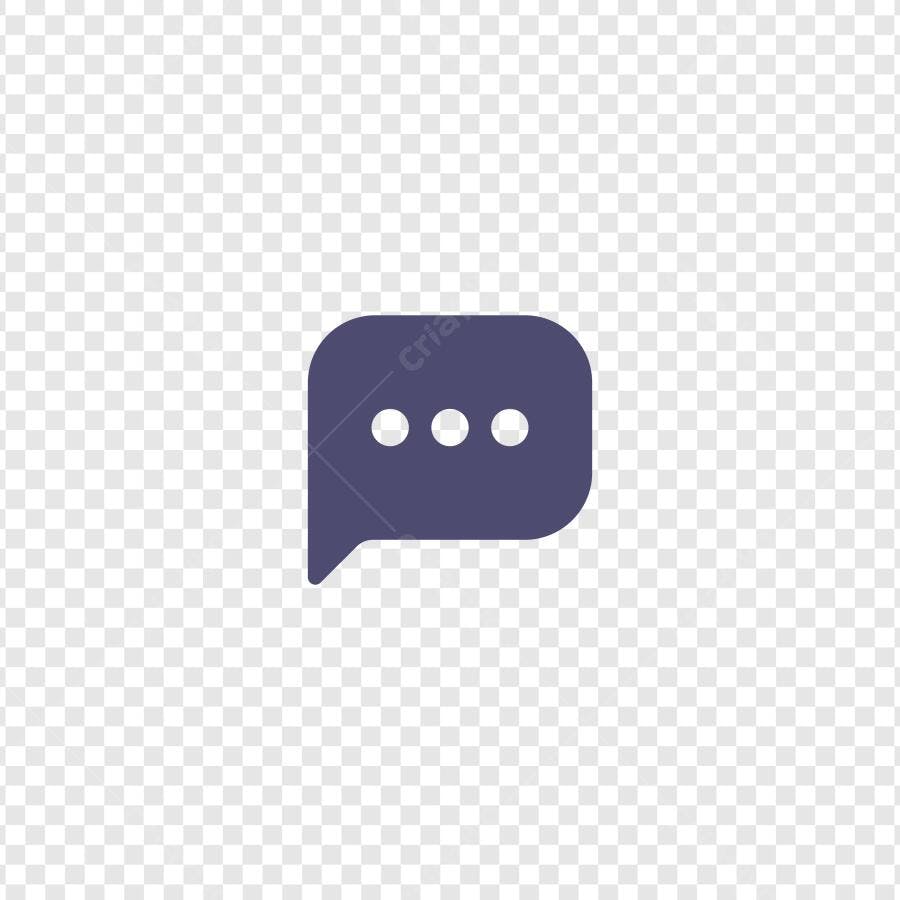 Ícone Balão de Fala Mensagem Chat PNG Fundo Transparente
