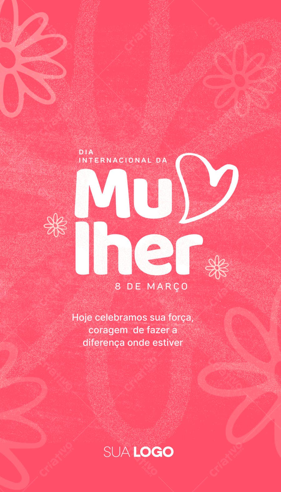 Story Dia Internacional da Mulher 8 de Março PSD Editável