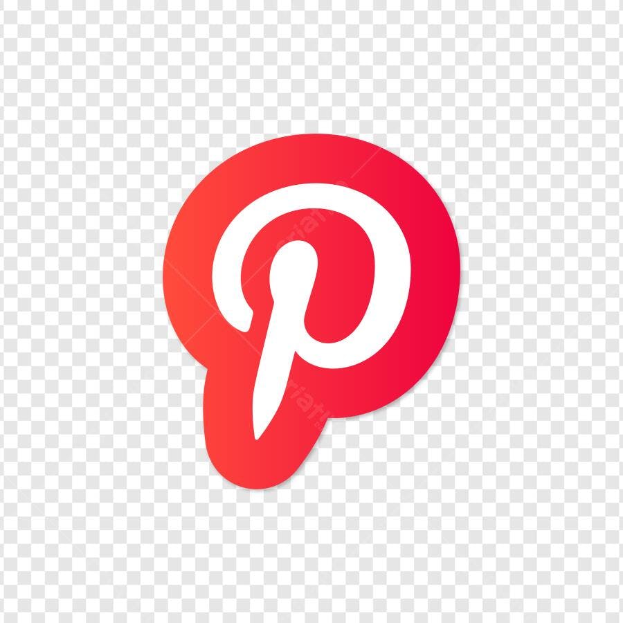 Logo Pinterest Ícone Rede Social PNG Fundo Transparente