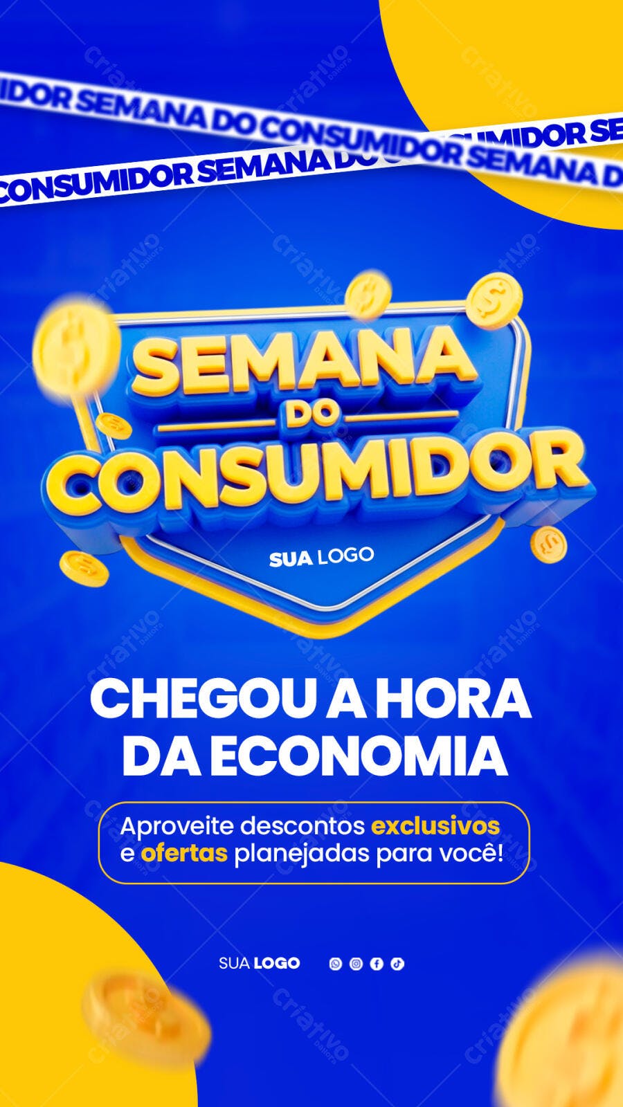 Post Instagram Semana do Consumidor Março PSD Editável