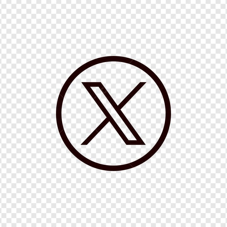 Ícone X Círculo Preto Flat Design PNG Fundo Transparente