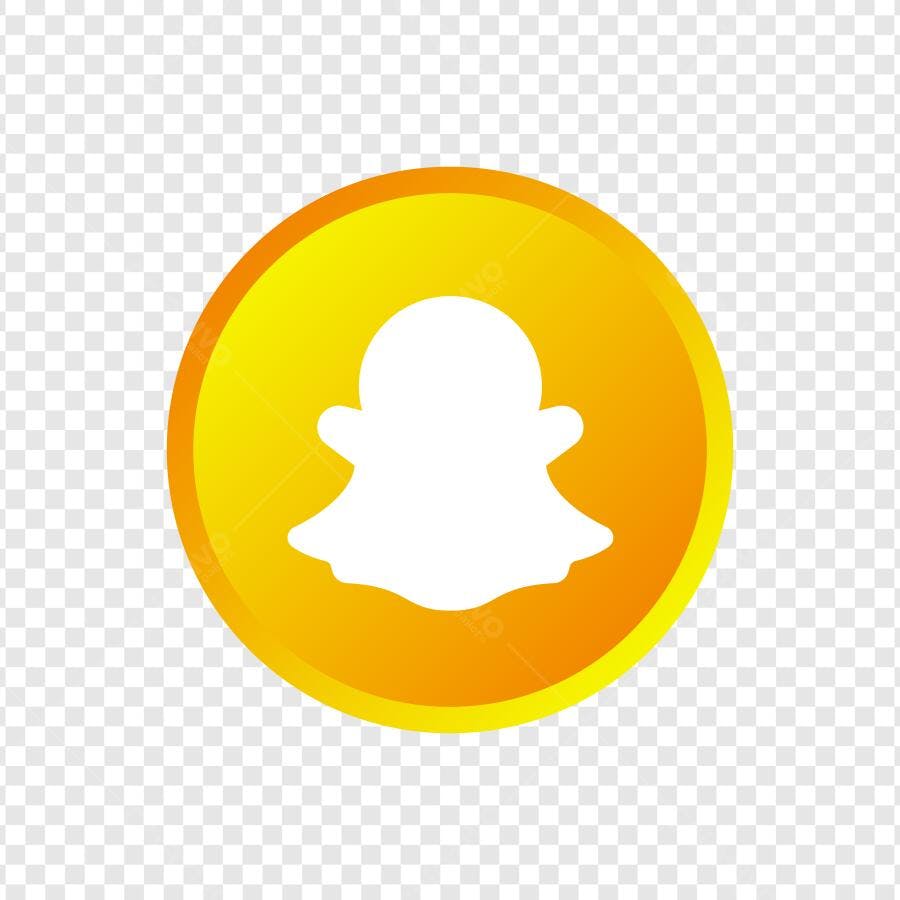Ícone Snapchat Logo Rede Social PNG Fundo Transparente