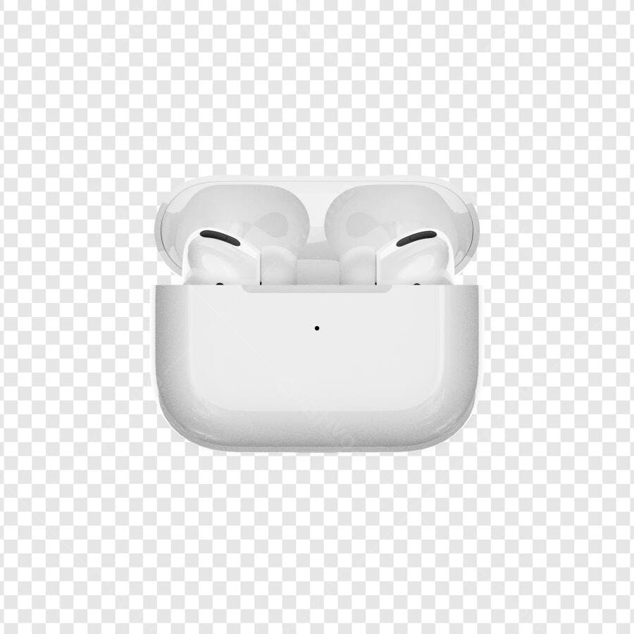 Foto Recortada Airpods Pro Fone de Ouvido PNG Fundo Transparente