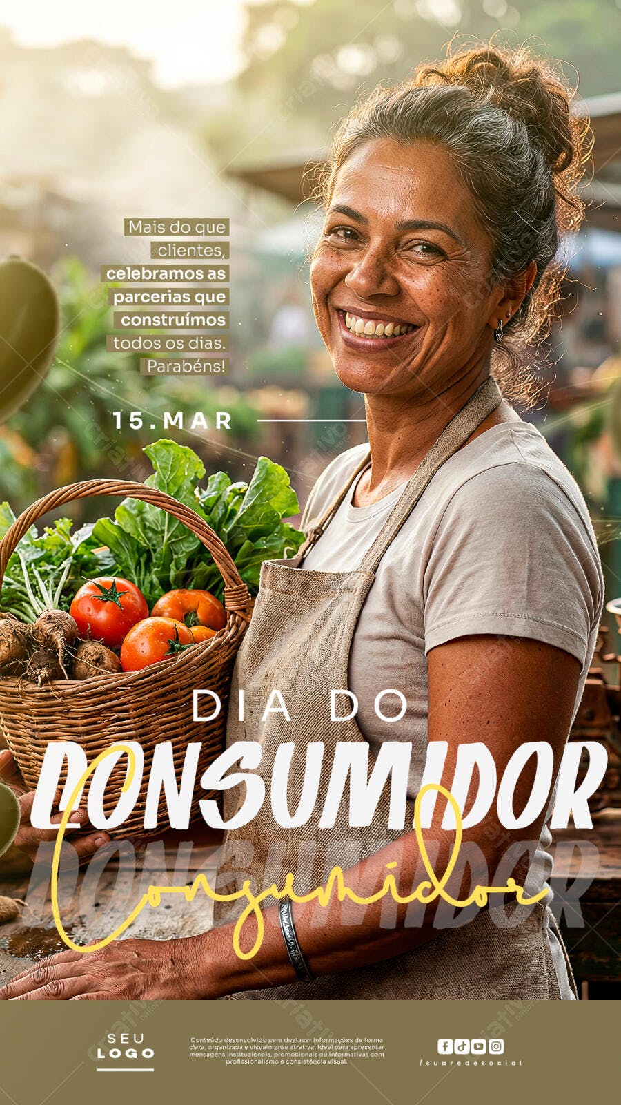 Story Dia do Consumidor Março Hortifrúti PSD Editável