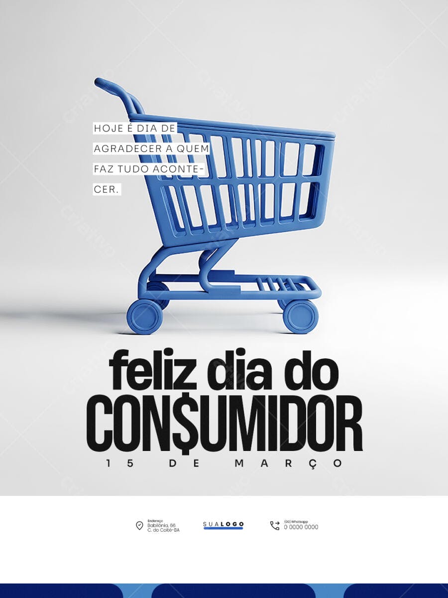 Post Instagram Dia do Consumidor 15 de Março PSD Editável