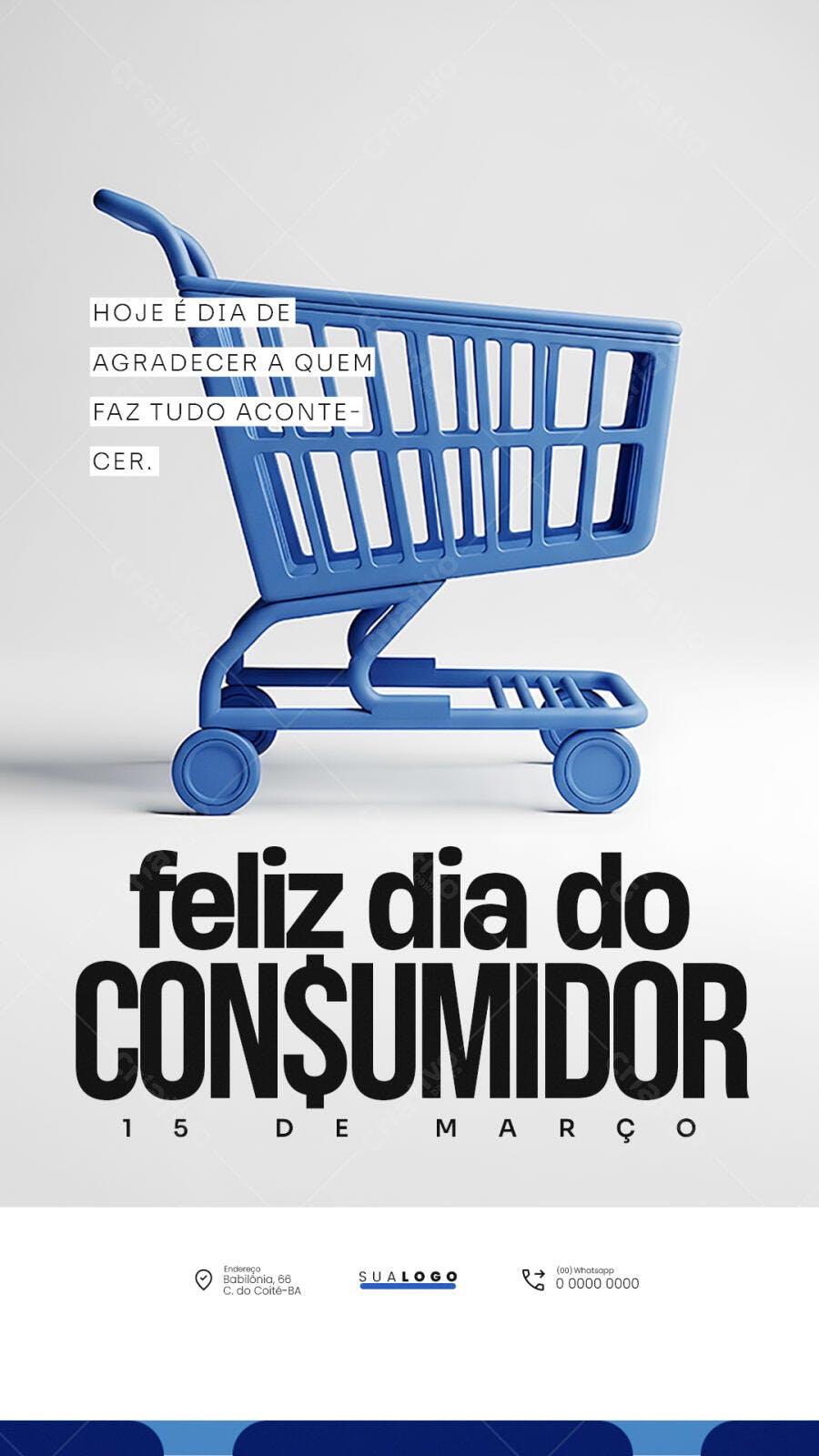 Post Dia do Consumidor 15 de Março Varejo PSD Editável