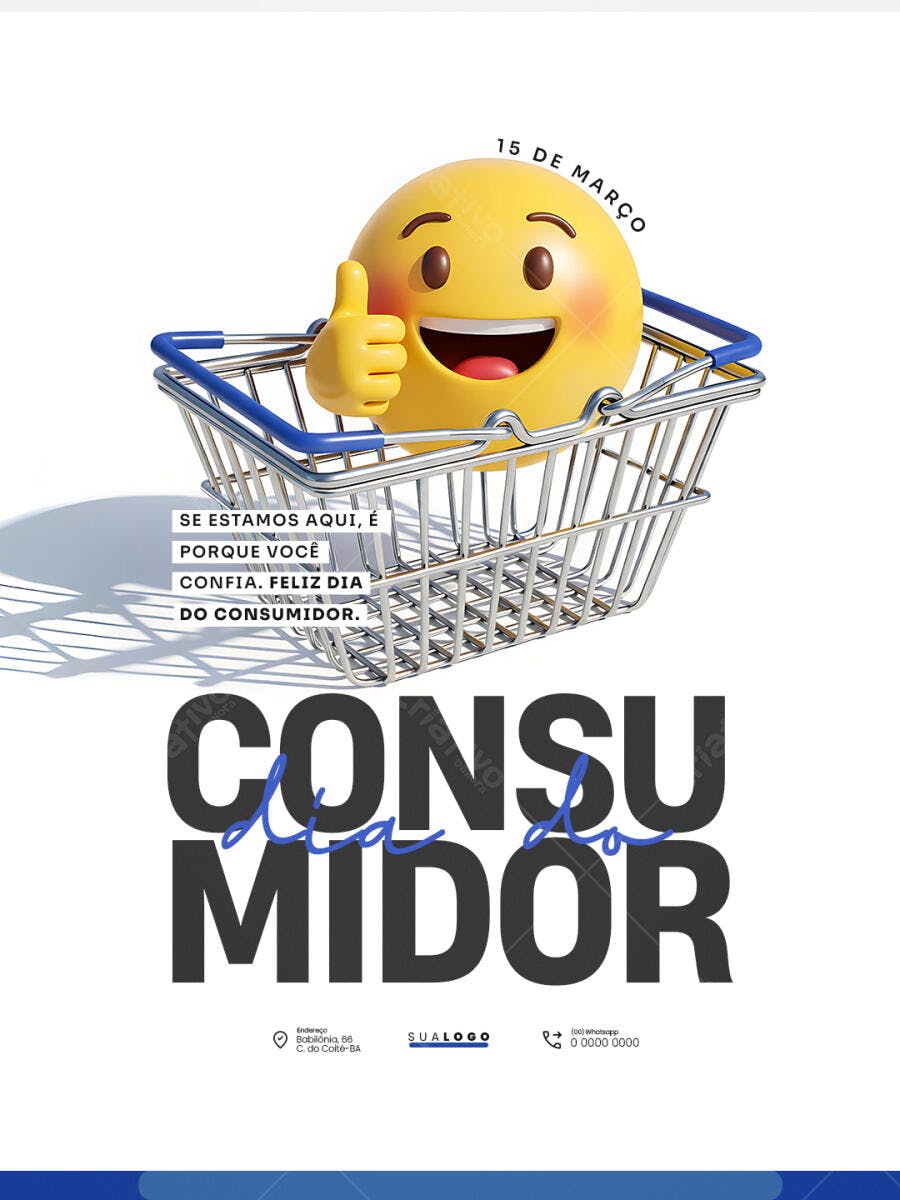 Post Dia do Consumidor 15 de Março PSD Editável