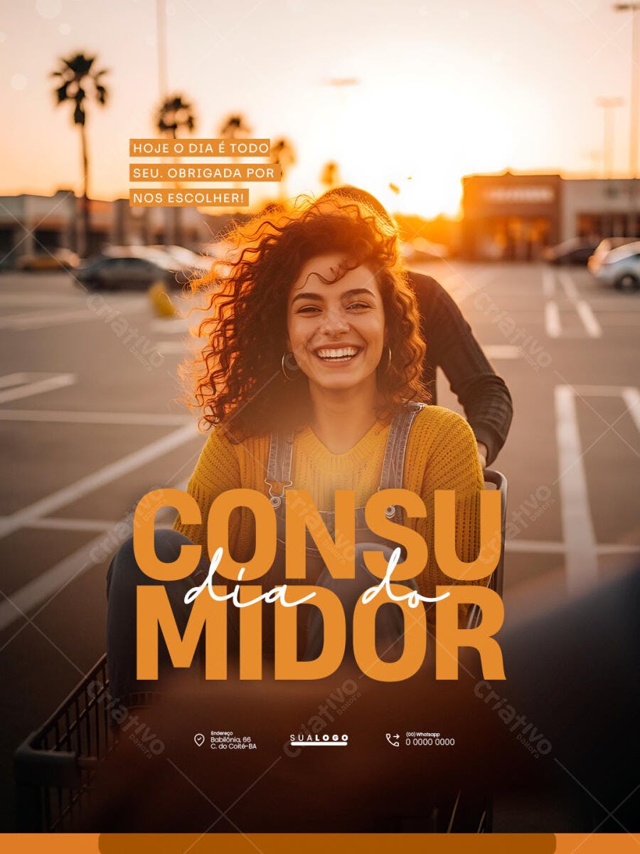 Post Dia do Consumidor Marketing Digital PSD Editável