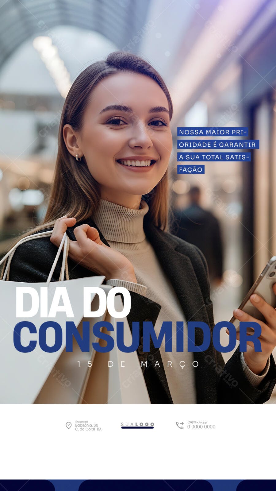 Post Instagram Dia do Consumidor 15 de Março PSD Editável