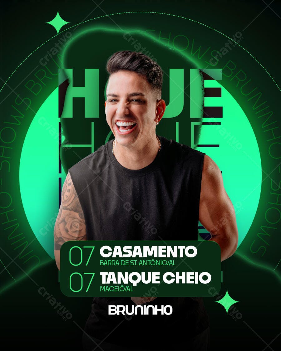 Flyer Divulgação Shows Eventos Balada PSD Editável