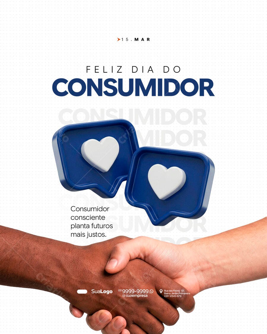 Post Dia do Consumidor 15 de Março PSD Editável