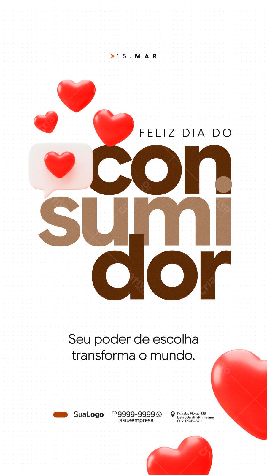 Story Dia do Consumidor Março PSD Editável