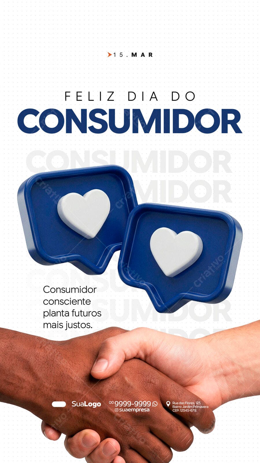 Post Instagram Dia do Consumidor 15 de Março PSD Editável