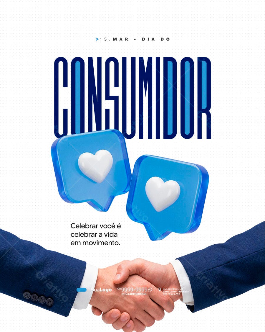 Post Instagram Dia do Consumidor 15 de Março PSD Editável