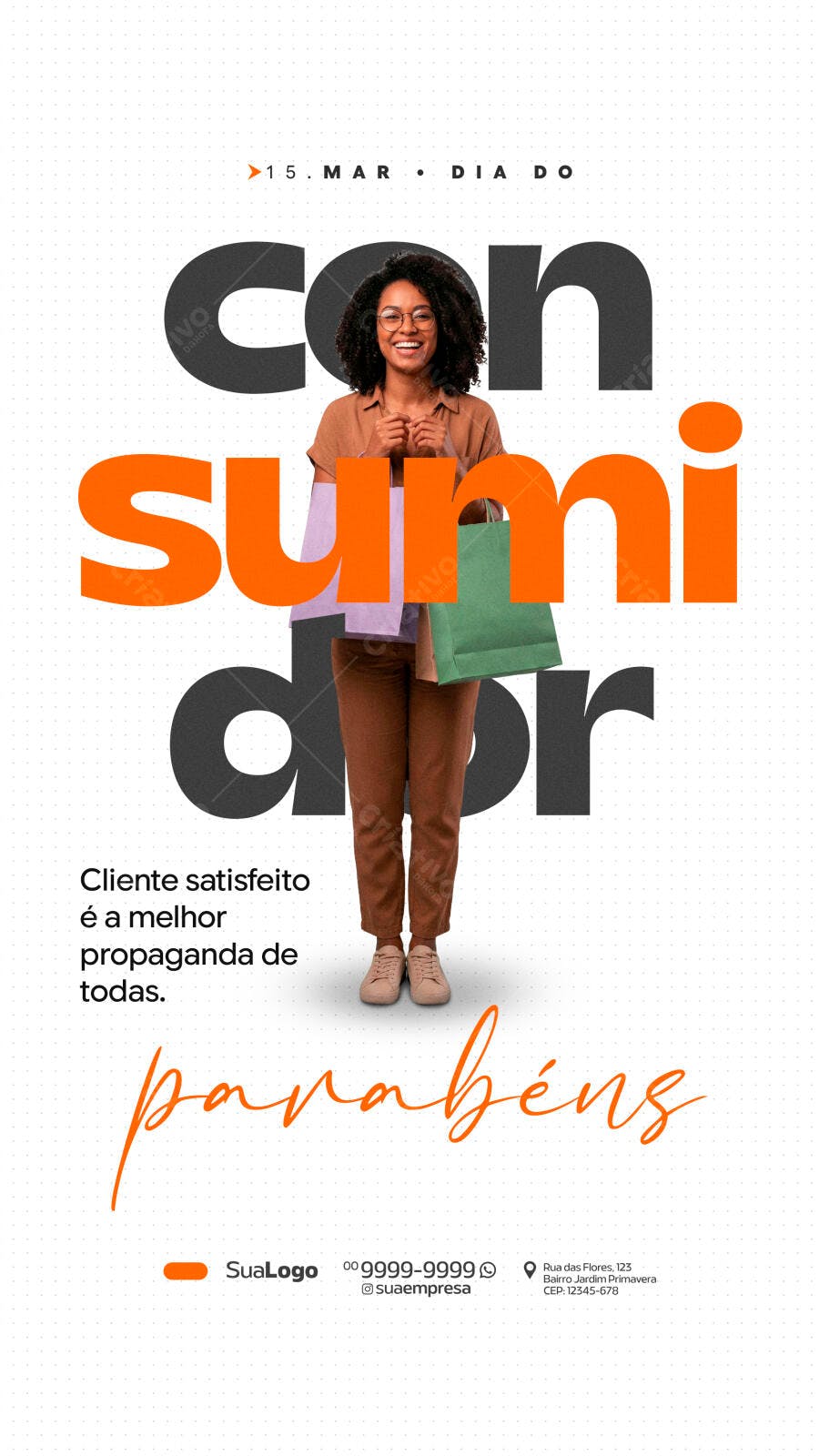Story Instagram Dia do Consumidor 15 de Março PSD Editável