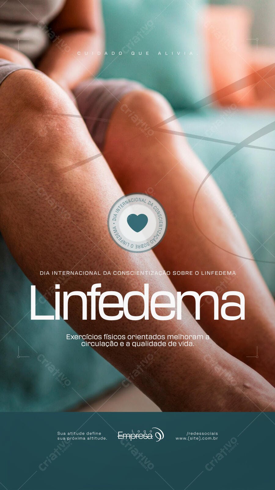 Story Linfedema Conscientização Saúde PSD Editável