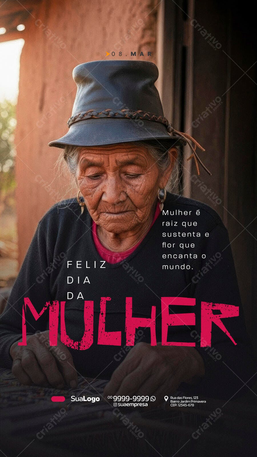 Story Dia da Mulher 8 de Março PSD Editável