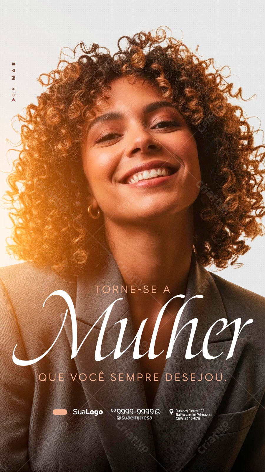 Story Dia da Mulher 8 de Março PSD Editável