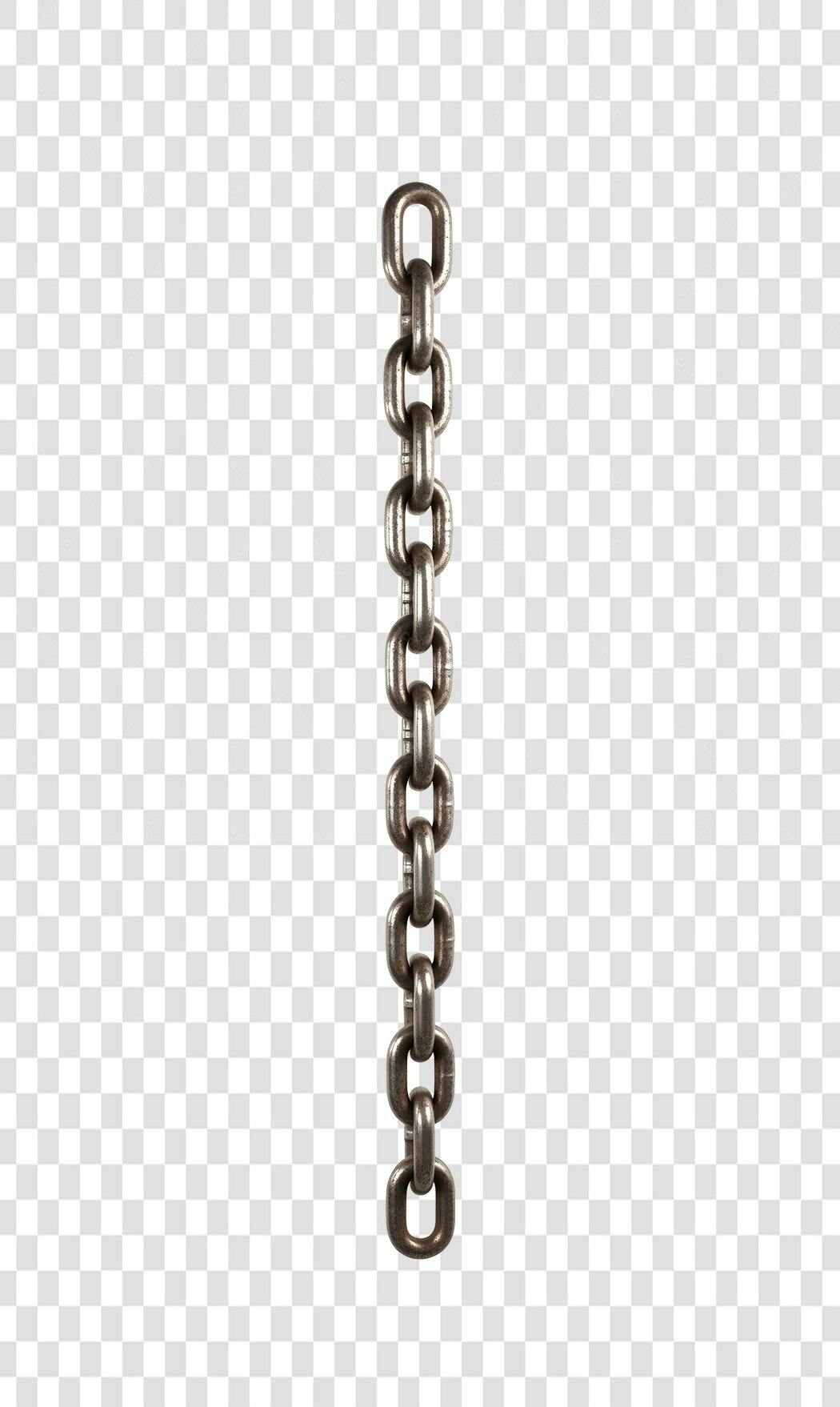 Foto Recortada Corrente de Metal PNG Fundo Transparente
