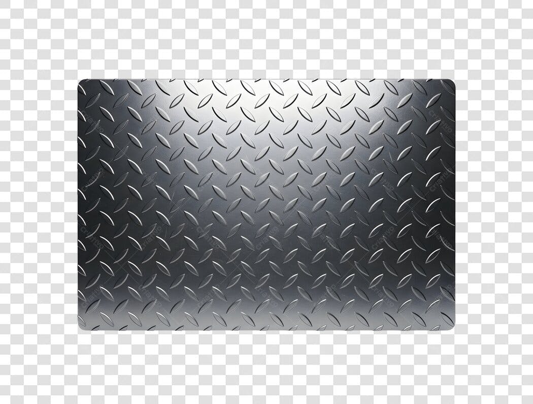 Elemento Decorativo Chapa de Metal Antiderrapante PNG Fundo Transparente