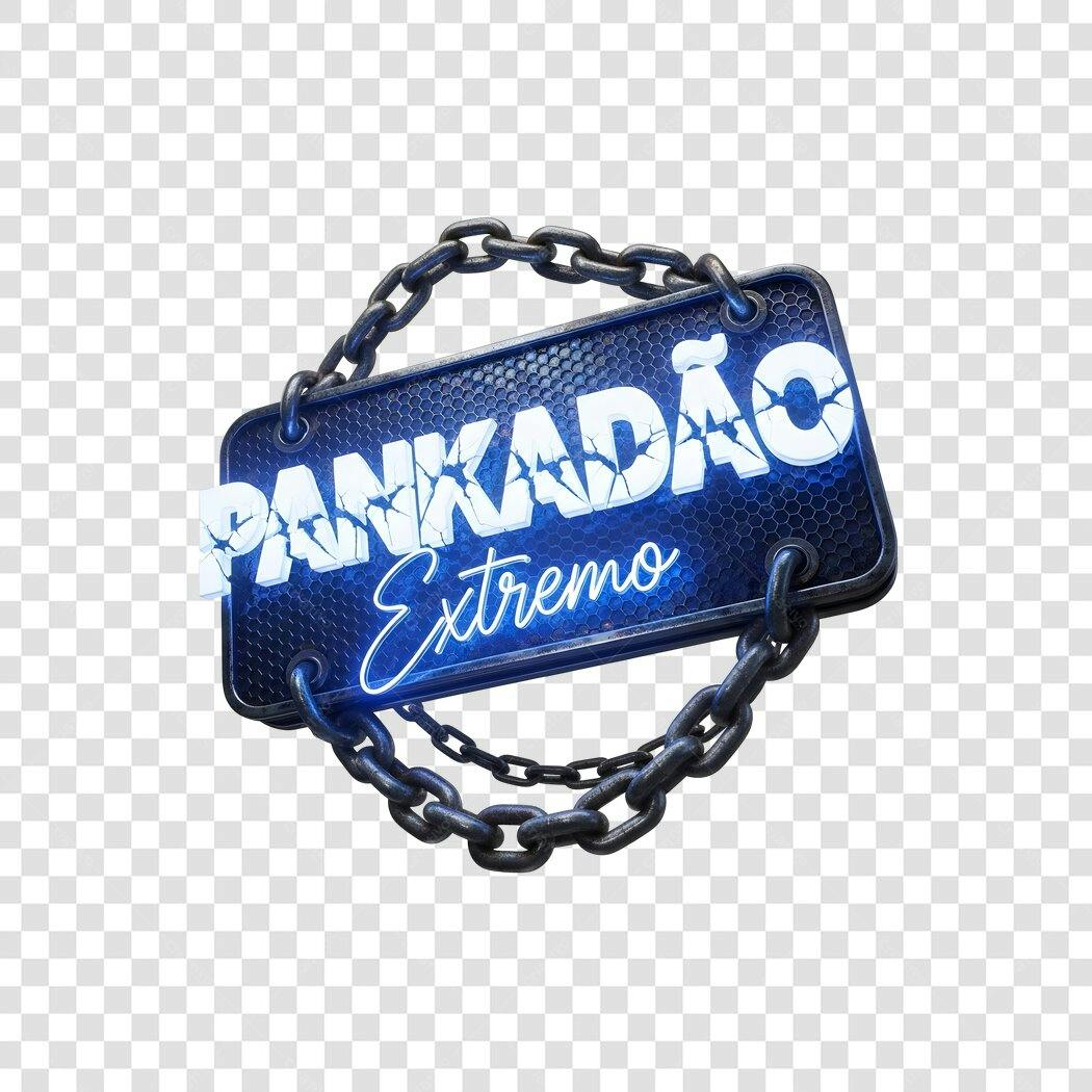 Elemento 3D Pankadão Extremo Corrente PNG Fundo Transparente
