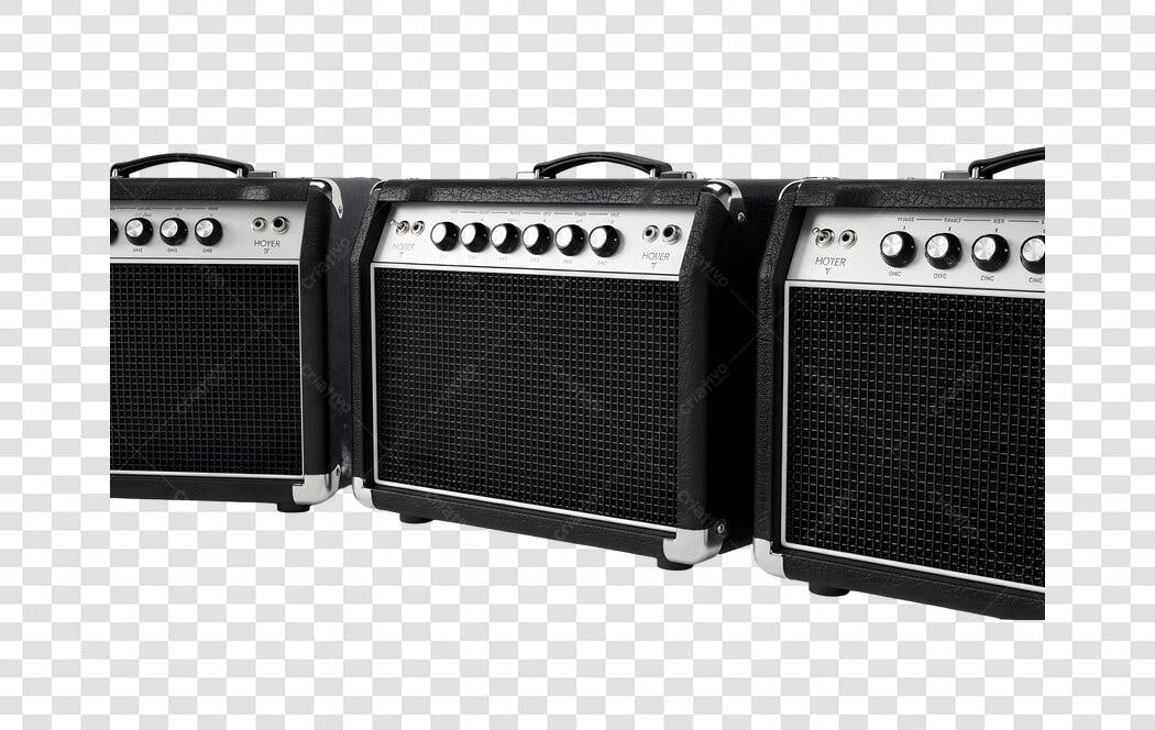 Foto Recortada Amplificador Guitarra Música PNG Fundo Transparente