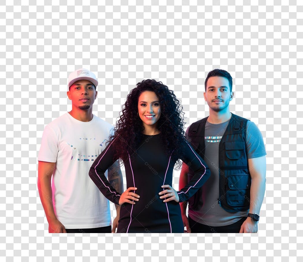 Foto Recortada Pessoas Jovens Diversas Sorrindo PNG Fundo Transparente