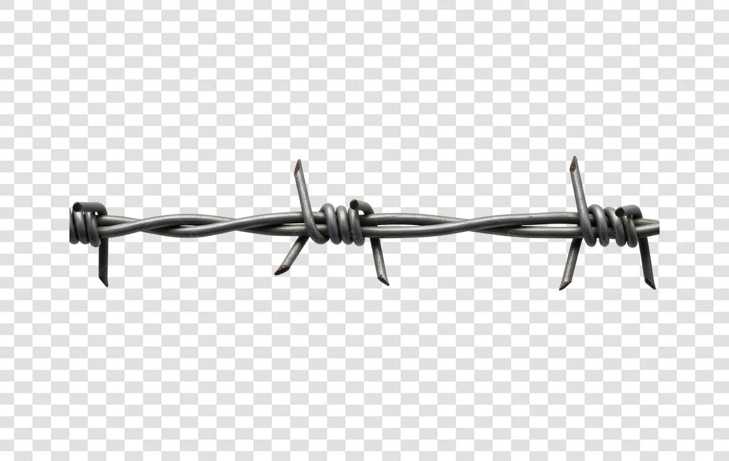 Foto Recortada Arame Farpado PNG Fundo Transparente