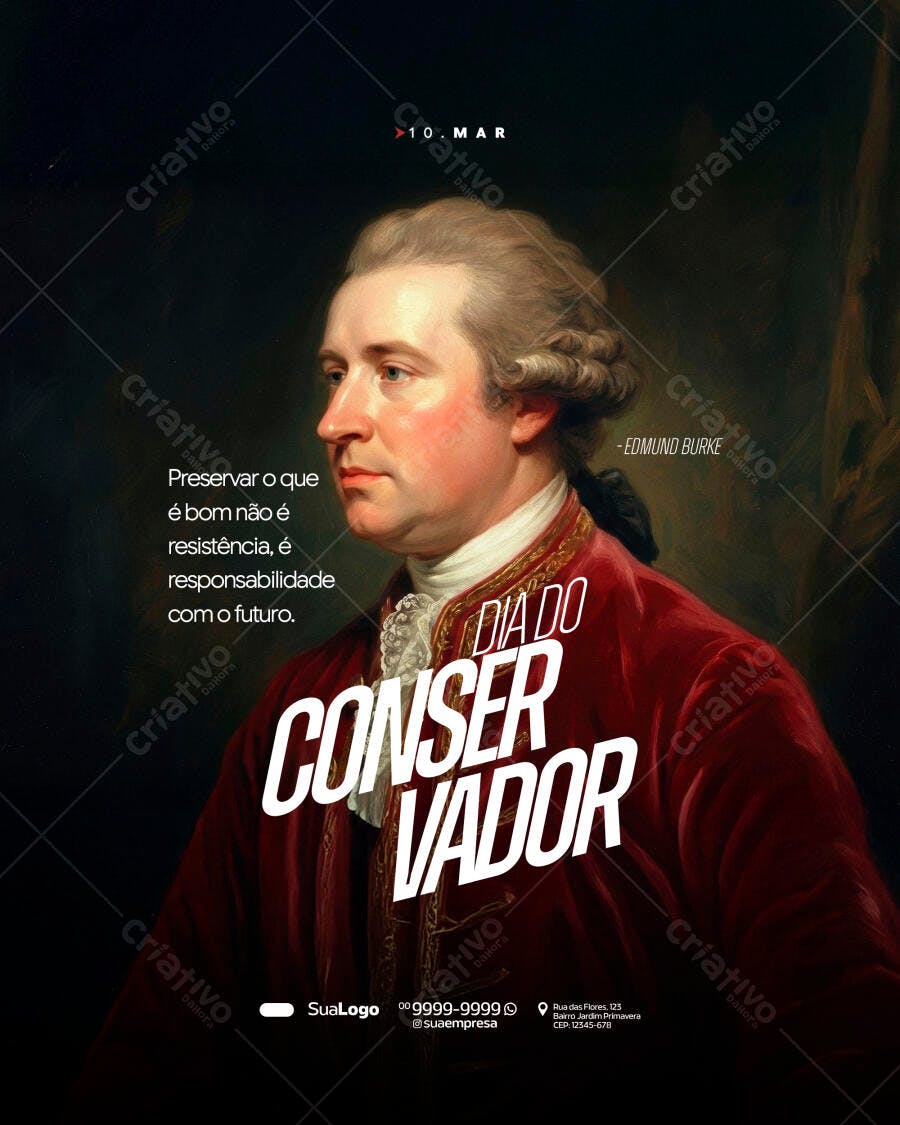 Post Dia do Conservador 10 de Março PSD Editável