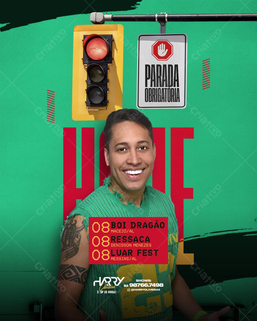 Post Instagram Show Musical Evento PSD Editável