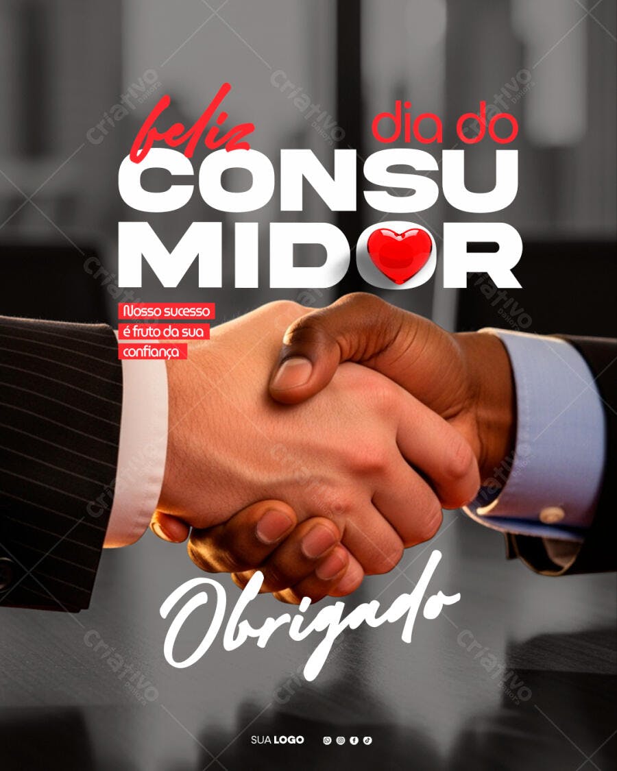 Post Instagram Dia do Consumidor 15 de Março PSD Editável