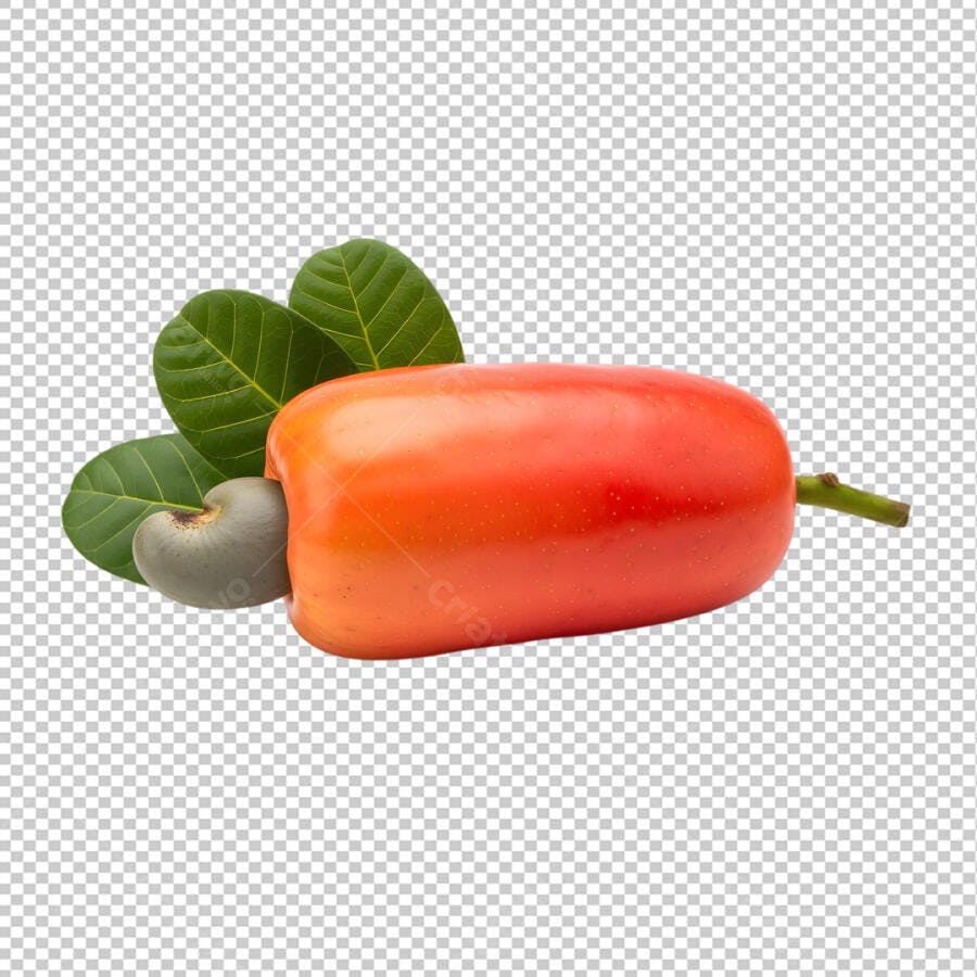 Caju Fruta Tropical PNG Fundo Transparente