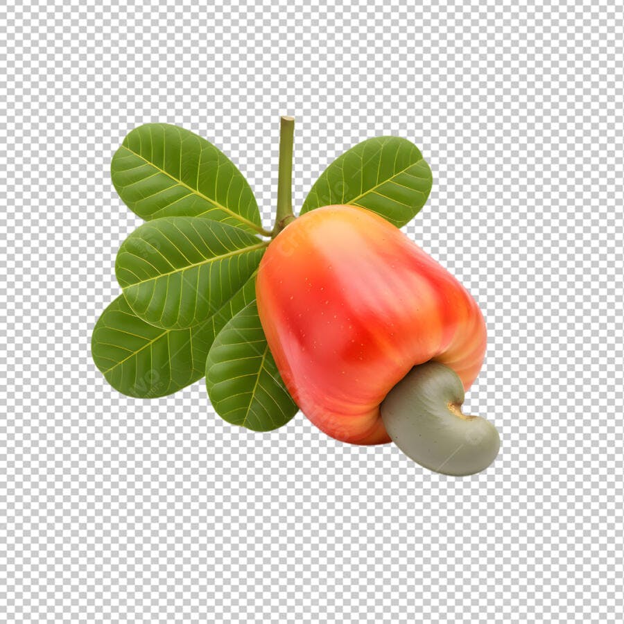 Caju Fruta Tropical PNG Fundo Transparente PSD