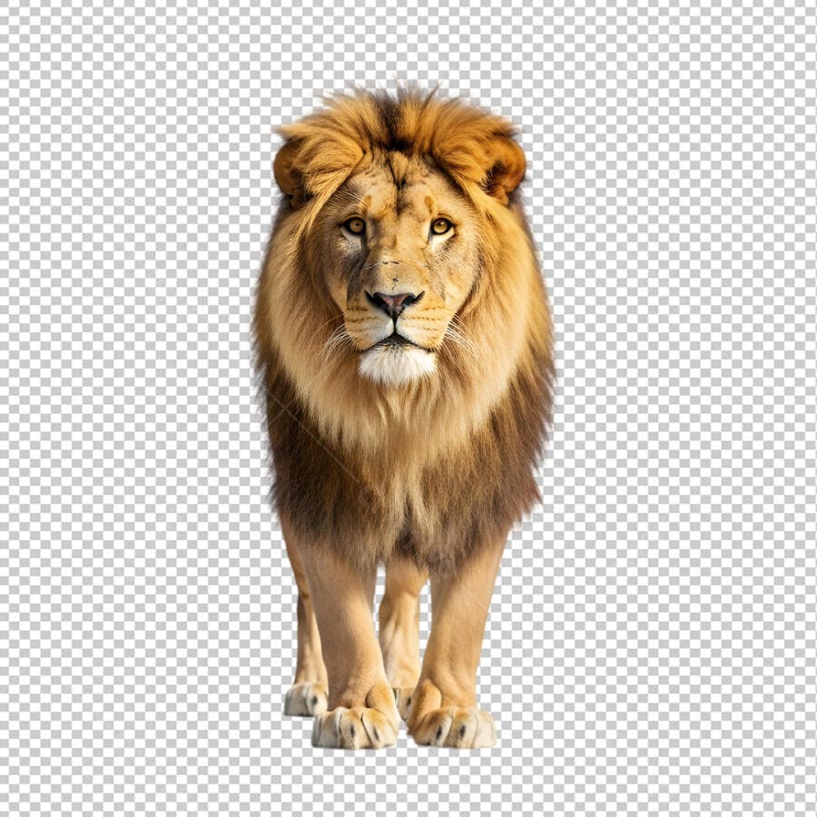 Leão PNG Fundo Transparente Imagem Recorte PSD