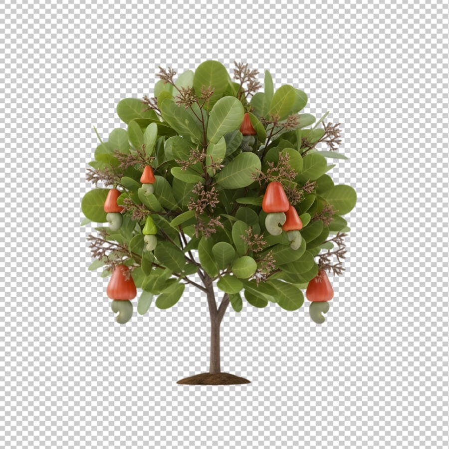 Cajueiro Fruta Caju Árvore PNG Transparente