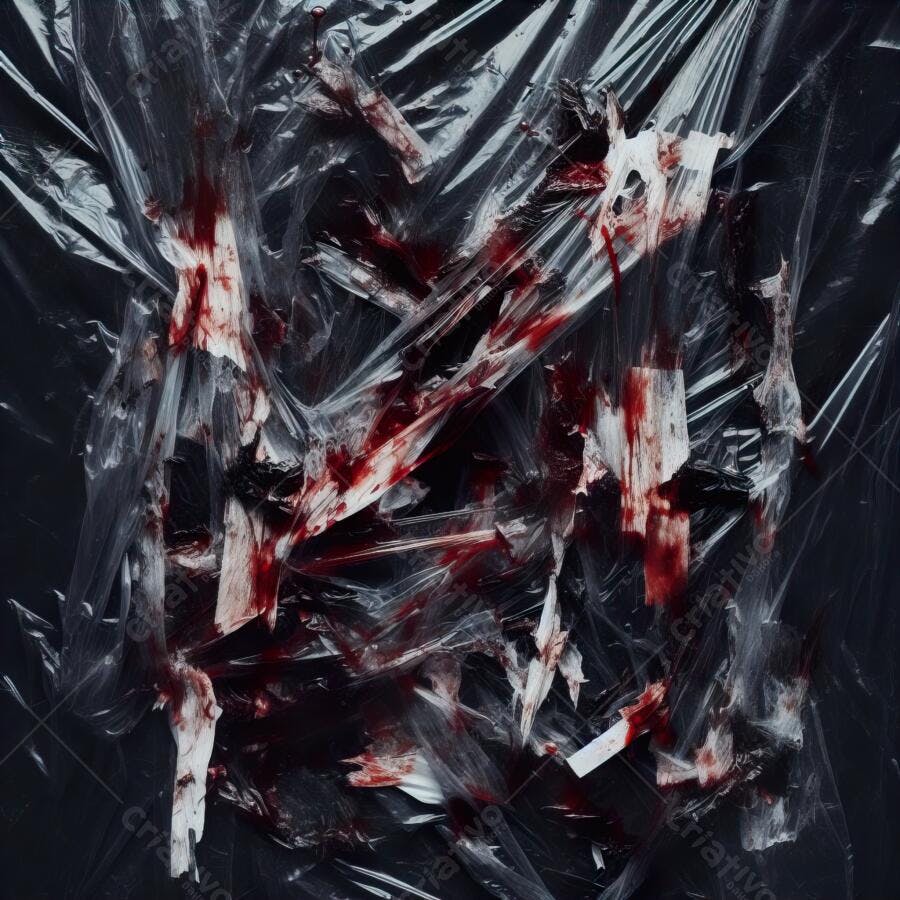 Textura Plástico Amassado Sangue Halloween para Fundo