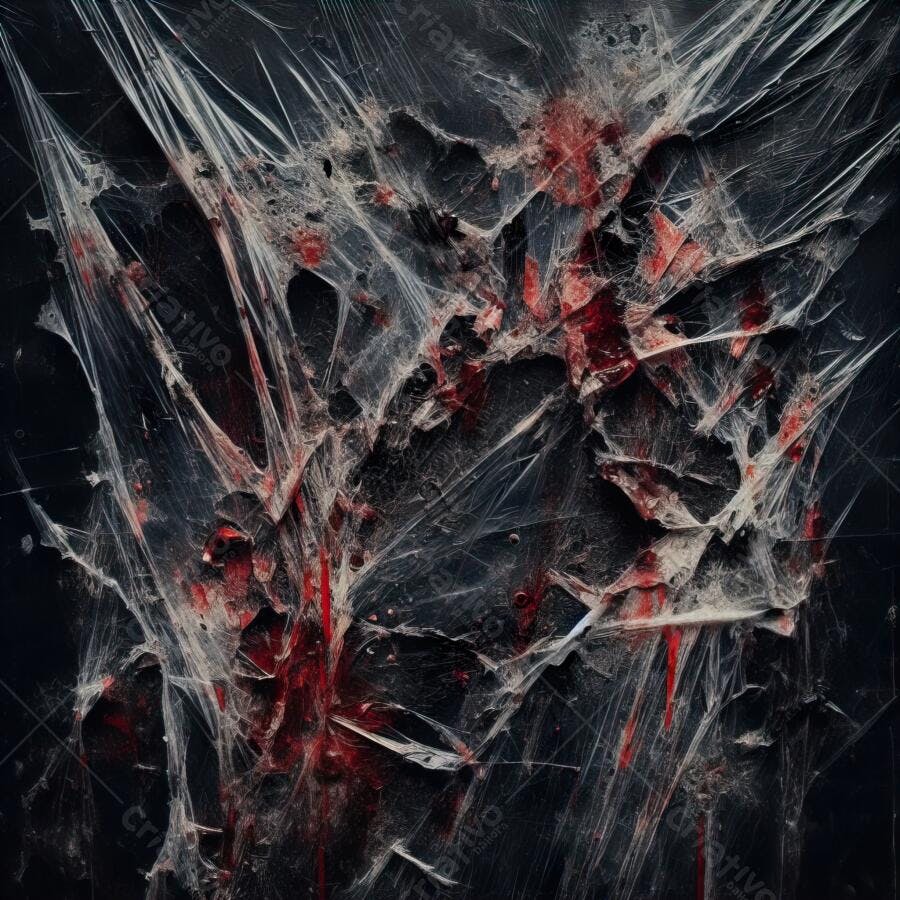 Textura Teia de Aranha Sangrenta Halloween para Fundo Terror