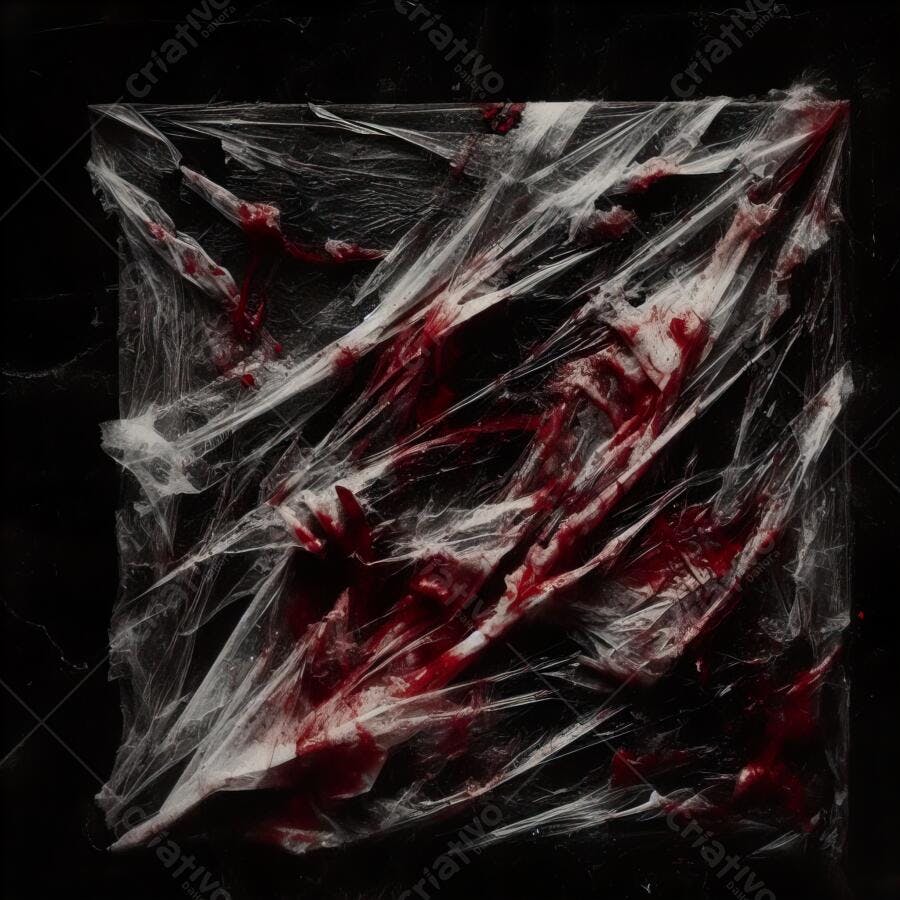 Textura Plástico Enrugado Sangue Vermelho para Halloween