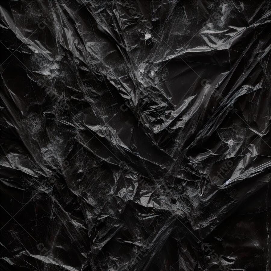 Textura Plástico Preto Amassado Brilhante para Fundo