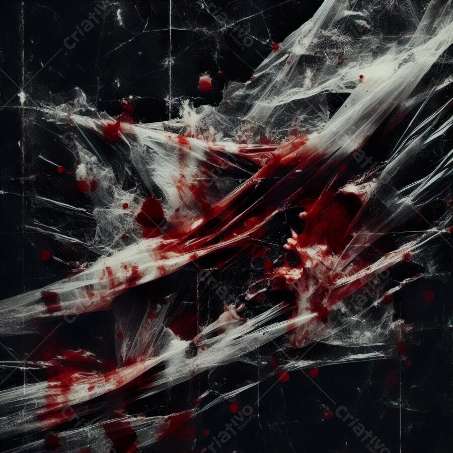 Textura Plástico Rasgado Sangrento Escuro para Halloween