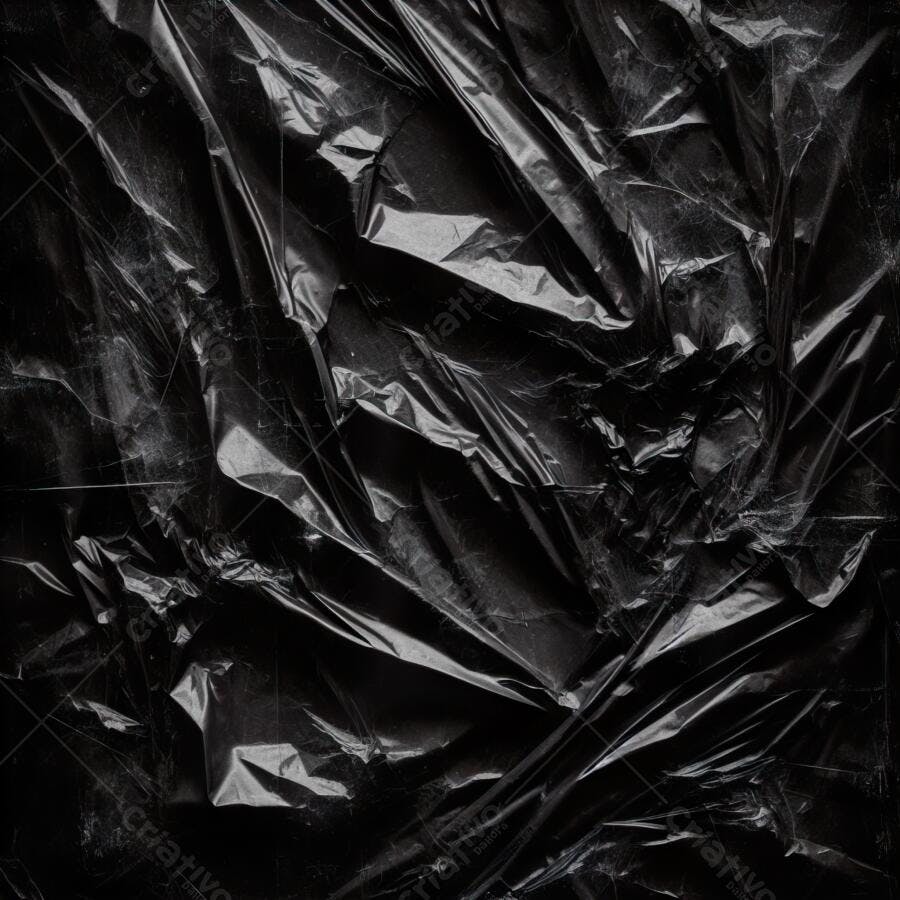 Textura Plástico Preto Amassado Brilhante para Fundo