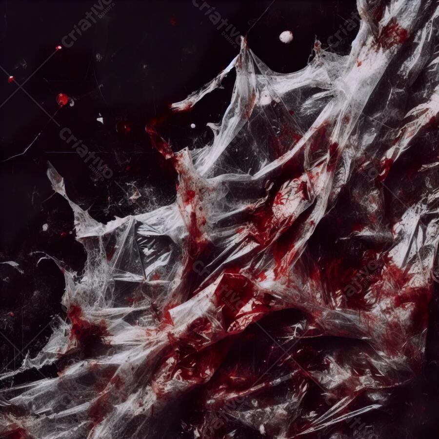 Textura Plástico Rasgado Sangrento Escuro para Halloween