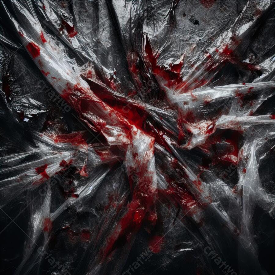 Textura Plástico Rasgado Sangrento Horror para Halloween