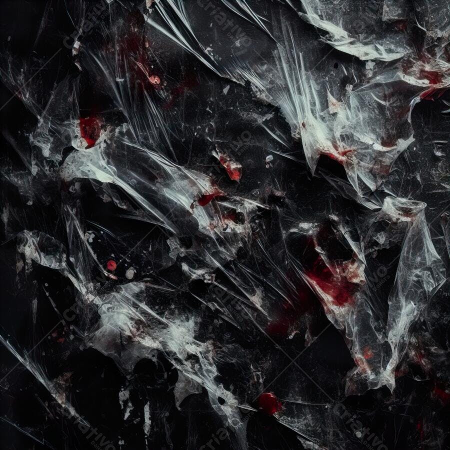 Textura Plástico Enrugado com Sangue Escuro para Halloween